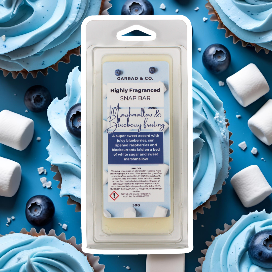 Marshmallow and Blueberry Frosting Snap Bar