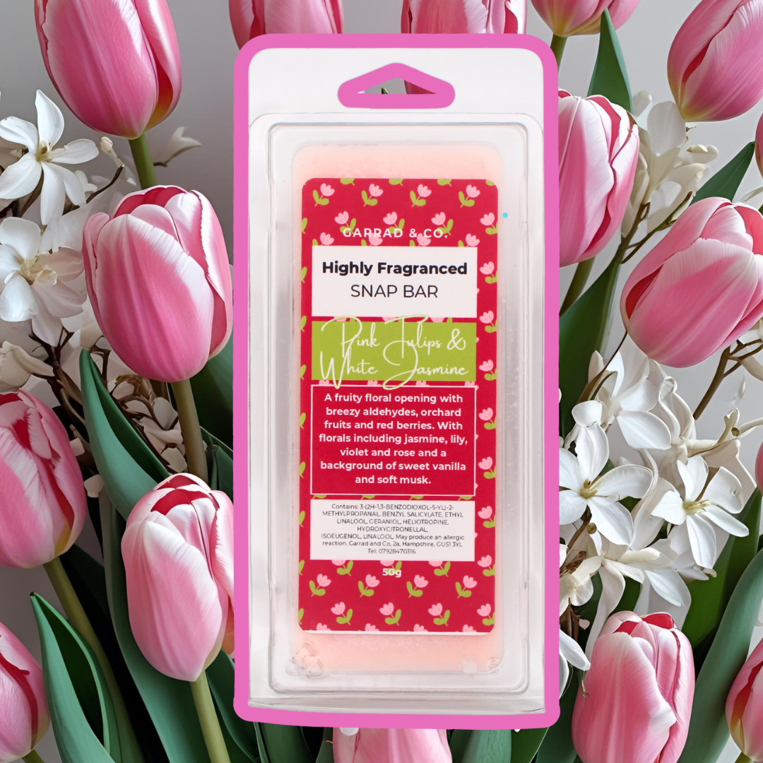 Pink Tulips & White Jasmine Snap Bar