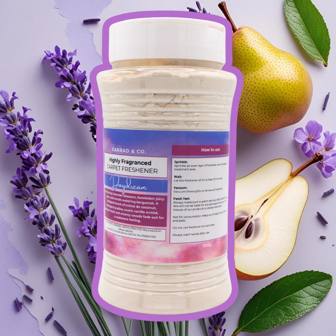 Designer Inspired Carpet Freshener Tubs 500g