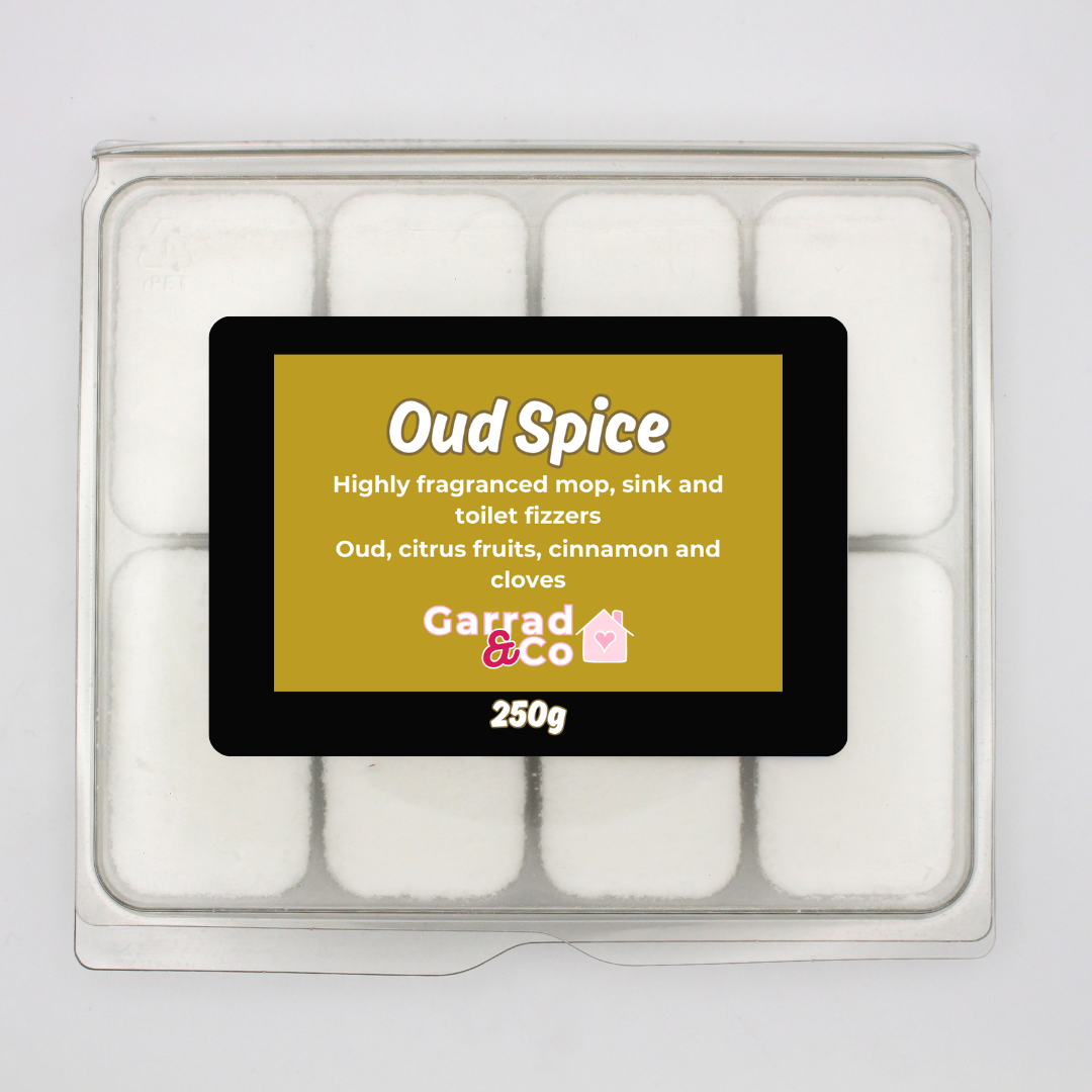 Designer Inspired mop, sink and toilet fizzers