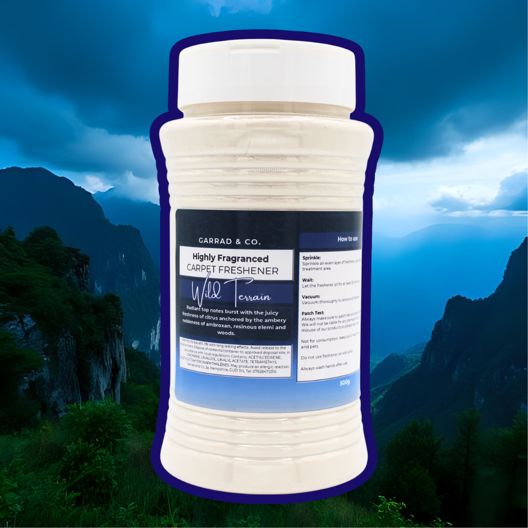 Designer Inspired Carpet Freshener Tubs 500g