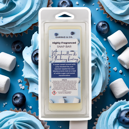 Marshmallow and Blueberry Frosting Snap Bar