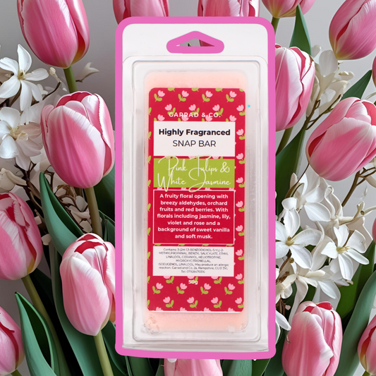 Pink Tulips & White Jasmine Snap Bar