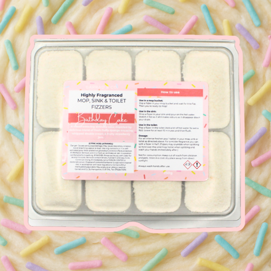 Birthday Cake Mop, Sink and Toilet Fizzers